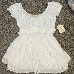 NWT White Romper/ Dress